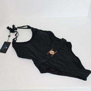 NWT Ree Bees Black Bathing Suit Small